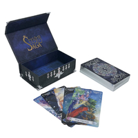 Vente en gros de jeux de tarot en couleur avec impression personnalisée pas cher de haute qualité Boîte à rabat magnétique OEM Carte Oracle