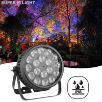 Luz LED Par RGBW de 18x15W, IP65 Impermeable, DMX, para Escenarios, con Múltiples Ángulos de Haz, Ra80 CRI, 50000h de Vida Útil, para DJ y Bodas