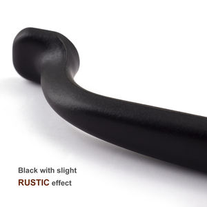 Solido in lega di zinco rustico nero maniglie <span class=keywords><strong>armadio</strong></span> da cucina tira mobili per la casa maniglia pomelli per <span class=keywords><strong>armadio</strong></span> porte in legno porta scorrevole - Product Image 5
