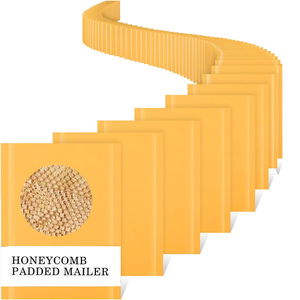 Sobres de Envío Acolchados de Papel Kraft Reciclable con Logotipo Personalizado, Compostables, con Burbujas de Aire - Product Image 1