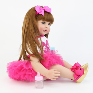 Kit de muñeca <span class=keywords><strong>Reborn</strong></span> realista de 60cm Compañero de <span class=keywords><strong>encanto</strong></span> de tacto cómodo para Niñas para juegos de rol - Product Image 3
