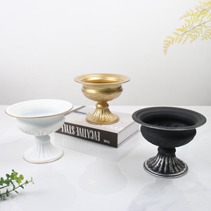 Gran oferta, maceta de urna de Metal de tamaño Mini, jarrón de Pedestal, soporte de flores, florero de Metal <span class=keywords><strong>para</strong></span> el hogar, evento de <span class=keywords><strong>cumpleaños</strong></span>, decoración del hogar - Product Image 3