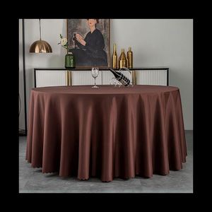 2026 <b>Round</b> <b>Tablecloth</b> Waterproof Stain Resistant Washable <b>Tablecloth</b> Polyester <b>for</b> Wedding - Product Image 6