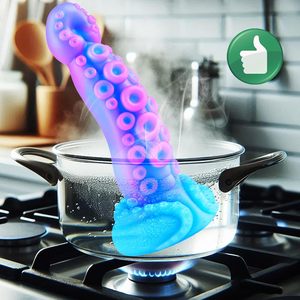 24,5 cm Monster Tentacle Wide <span class=keywords><strong>Dildo</strong></span> Männer/Frauen Silikon Übergroße bunte Anus Plug Realistische XL Giant Octopus Saug basis - Product Image 2