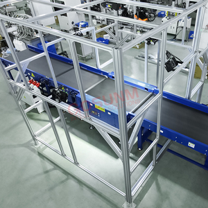 Yeni Otomatik Dayanıklı Alüminyum Paket Sıralama Sistemi Teslimat Ortakları Ayarlanabilir Hızlı Döner Tekerlekli Konveyör Yazılımı - Product Image 5