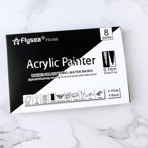 <span class=keywords><strong>Pennarello</strong></span> <span class=keywords><strong>per</strong></span> pittura acrilica <span class=keywords><strong>pennarello</strong></span> colore nero <span class=keywords><strong>bianco</strong></span> <span class=keywords><strong>pennarello</strong></span> a base d'acqua <span class=keywords><strong>per</strong></span> il disegno - Product Image 3