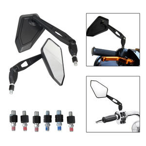 Motorcycle Rearview <b>Mirror</b> Plastic <b>Shell</b> 9cm x 19cm Universal Left Side Flat Type For Retrofit Upgrade - Product Image 5