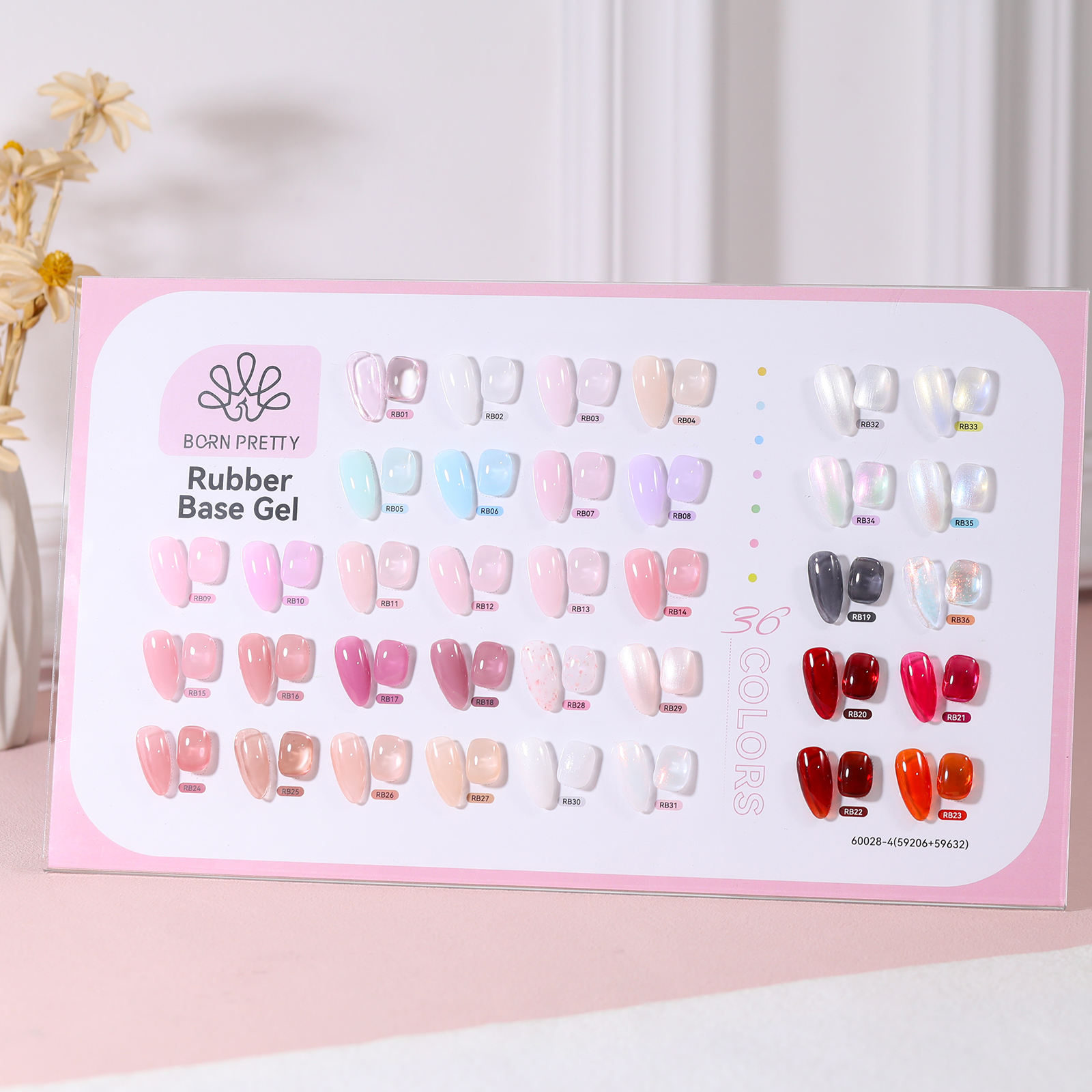 60028-4 Base en caoutchouc (RB01-RB36)