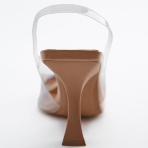 Factory Wholesale Quality Women's Rhinestones Fine High Heels Glass With Bridal Shoes - Product Image 4