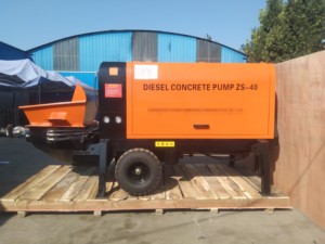 Bomba de Concreto con Motor Diésel <span class=keywords><strong>Tatooine</strong></span> Montada en Remolque, Alto Rendimiento, Motor de Partículas de 30 mm, 22 M/H, Alto Momento de Carga, 45 KW de Potencia - Product Image 1