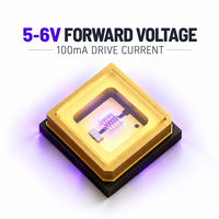 Émetteur céramique de précision 270nm 280nm 7-25mW 120 degrés pour équipement de stérilisation, traitement de l'eau, puce LED UVC
