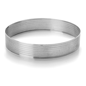 Anello rotondo perforato per strumenti da pasticceria, 8 pollici, in acciaio inossidabile - Product Image 1