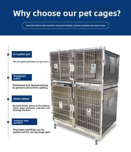 Daha iyi hasta bakımı için kolay kullanım ile Lekang tıbbi paslanmaz çelik kedi kafesi veteriner cerrahi alet - Product Image 4