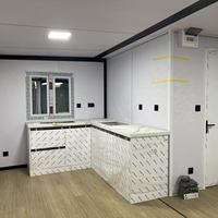 Maison préfabriquée modulaire extensible sur mesure de 20 pieds/40 pieds avec décoration intérieure complète, maison conteneur pour usage hôtelier, structure en acier