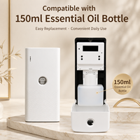 Diffuseur d'arômes numérique LCD sans eau Koeazy, autonomie de 6 mois, double pile 4 AA, 150 ml, deux réservoirs de parfum, utilisation domestique et automobile