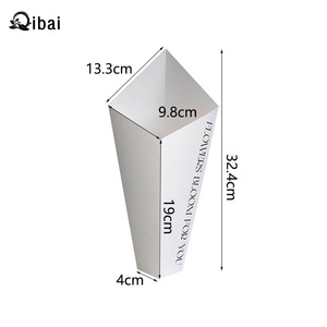 Qibai Boîte à fleurs Saint Valentin Emballage fleur Sac fourre-<span class=keywords><strong>tout</strong></span> à fleurs <span class=keywords><strong>Seau</strong></span> étreinte Bouquet de roses simples - Product Image 6
