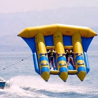 Ange Bateau banane gonflable de qualité commerciale sport nautique Poisson mouche gonflable remorquable Poisson volant gonflable