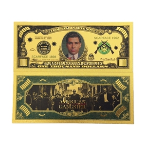 2026 5 types de billets de banque américains gangster en or 24 carats pour collection - Product Image 6