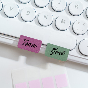 Sen Color Index Tabs Easy Tear Classification Label Stickers Ins Style Adhesive Writable Memo Marker Stickers Customizable - Product Image 4
