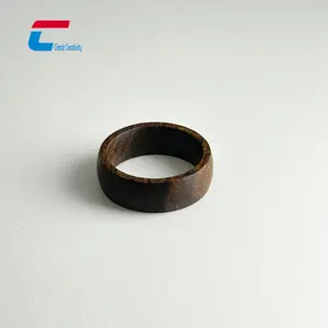 Custom Design 13.56Mhz NFC Smart Ring NTAG 213 NTAG 216 Social Media NFC Wood Ring