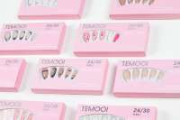 Faux ongles à presser de haute qualité, lot de 24 pièces, couvrance totale, styles variés pré-dessinés, réutilisables pour usage quotidien, en matériau ABS