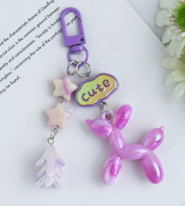 Nouveau 2025 Pendentif Lanière pour Téléphone Portable Marque YY, Porte-clés pour Filles, Léger, Tendance, Forme Cœur, Nœud, Résine Époxy Rose et Blanche - Product Image 3