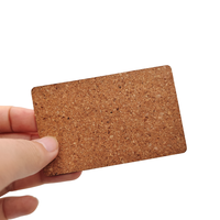 Kartu Kayu NFC Cork Soft / Tag Kartu Nama / Kartu Kunci Hotel Ukiran Laser