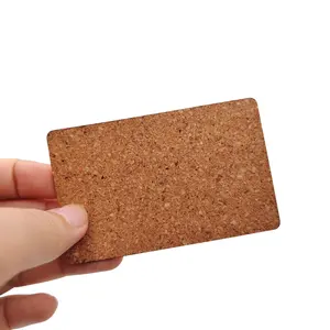 Cork Soft NFC Wood Card /Tag MIFARE Business Card / Hotel Key Card Laser Engraving