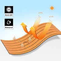 Tapis de sol modernes antidérapants en faux teck Tapis de sol de pont haute densité pour bateaux d'excursion Feuilles de mousse EVA adhésives Techniques brossées imperméables