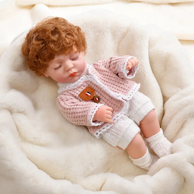 Soft Weighted Body Newborn Baby Dolls Real Toddler Full Silicone Girl Lifelike Cute Lifelike Handmade Sleeping Doll