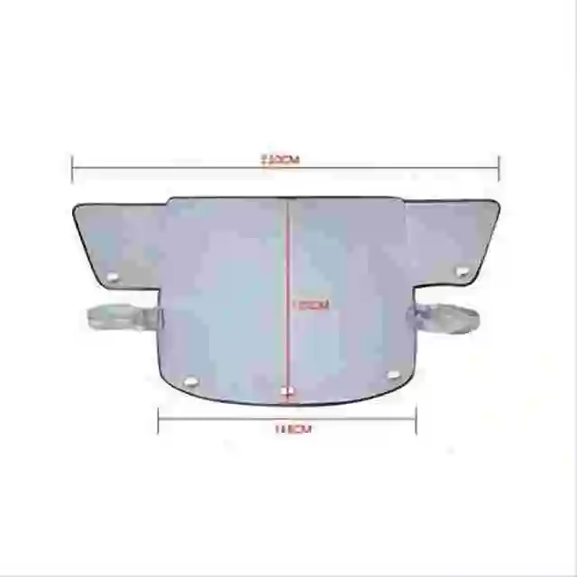 नई कार चंदवा सनस्क्रीन गर्मी इन्सुलेशन सामने बर्फ शील्ड को कवर ओर खिड़की कार कपड़े आधा कवर