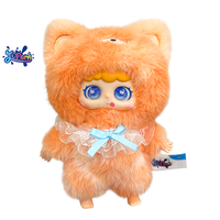 Jopark ODM Mignonne Peluche Renard Brun Kawaii avec Visage en Caoutchouc IA, Boîte Mystère, Jouet Intelligent IA de Haute Technologie