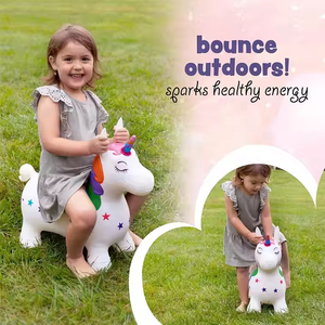 Jouet gonflable de saut pour enfants personnalisé avec licorne de dessin animé en PVC pour enfants - Product Image 2