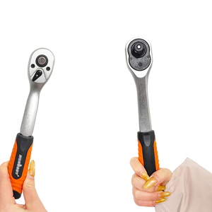 Llave de trinquete de 1/2, 3/8 y 1/4 pulgadas, de acero CR-V, con mango ergonómico y 72 dientes, llave dinamométrica de alta potencia - Product Image 2