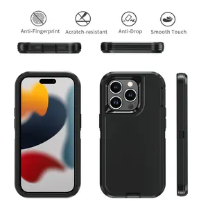 4 in 1 Protection Defender Case for iPhone 15 Pro Max Case Coque iPhone Wholesale fundas para celular