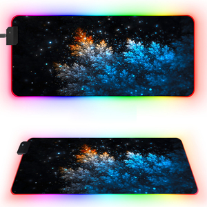 Alfombrilla de escritorio grande para <span class=keywords><strong>Gamer</strong></span>, alfombrilla de ratón RGB LED negra para teclado y ratón, <span class=keywords><strong>precio</strong></span> de fábrica - Product Image 3