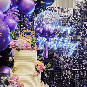 Festa di compleanno decorazione di nozze argento Glitter sfondi nuziali feste nuziali luccicante parete sfondo pannelli di paillettes - Product Image 5