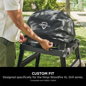 Meubles de patio Housse de barbecue personnalisée anti-décoloration résistante aux intempéries avec cordon de serrage pour <span class=keywords><strong>Ninja</strong></span> Woodfire XL - Product Image 4