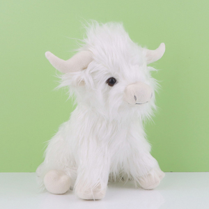 Custom Simulated <b>Cow</b> Stuffed Animals Scottish Highland Plush <b>Cow</b> Soft Farm Plushie Toys Dolls Pillows for Kids Birthday Gifts - Product Image 4