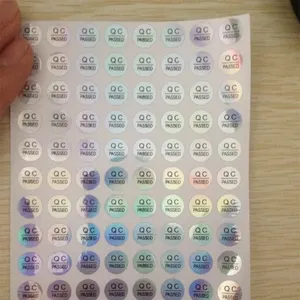 Etiquetas de Papel Holográficas de 10 mm Resistentes al Agua con Certificación QC, Etiquetas de Seguridad con Garantía, a Prueba de Manipulación, Colores Degradados Atractivos, para Supermercados y Tiendas de Comestibles - Product Image 6