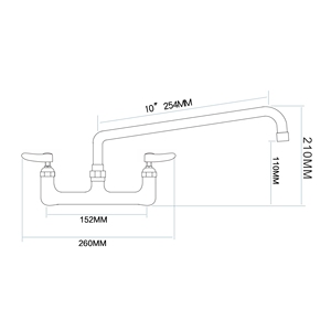 Robinet de cuisine haut de gamme en laiton chromé, double poignée, débit fluide, bec rotatif, mitigeur économiseur d'eau - Product Image 2