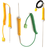 Capteur de température de surface alimentaire, thermocouple de type K avec sonde à aiguille et connecteur