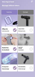 Mini masajeador profesional directo de fábrica 2025 Masaje de cuerpo completo con liberación de anillo de vibración y fuente directa de carga tipo C - Product Image 4