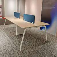LIWEI - Estaciones de Trabajo Modernas de Madera, Escritorio para Computadora Modular, Extensible y Personalizable, Cubículos de Oficina para 4-10 Personas, Zonificados y Fáciles de Armar
