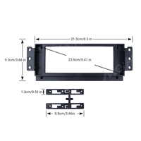 Cadre de tableau de bord Meihua 12,3 pouces pour l'installation d'écran Android sur camion Yutong T3 T5 2023