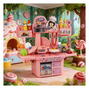 Juguete de Cocina para Niños: Centro de Juego con Refrigerador, Grifo, Cajones, Utensilios y Gabinetes para un Aprendizaje Lúdico en Casa - Product Image 3