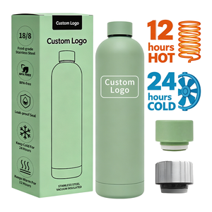 Fashion Slim Mouth Water <b>Bottle</b> 304 Steel Rubber Paint Insulated Eco Friendly Reusable Office Student Water <b>Bottle</b> - Product Image 2