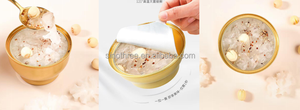Boîtes de conserve en aluminium doré de 180ml 250ml 300ml avec couvercles à anneau #401 pour nid d'oiseau de bouillie - Product Image 6
