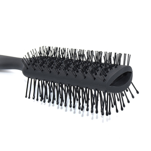 Çift taraflı Siyah Paddle Yastık Saç Masaj Fırça Saç Fırçası Tarak Plastik Tarak Saç Fırçası Berber fırça - Product Image 5