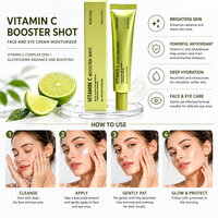 Sérum Booster Vitamine C 30ml avec Glutathion pour un Blanchiment Instantané, Atténuation des Taches Brunes, Réduction des Rides et Ridules, Peau de Verre